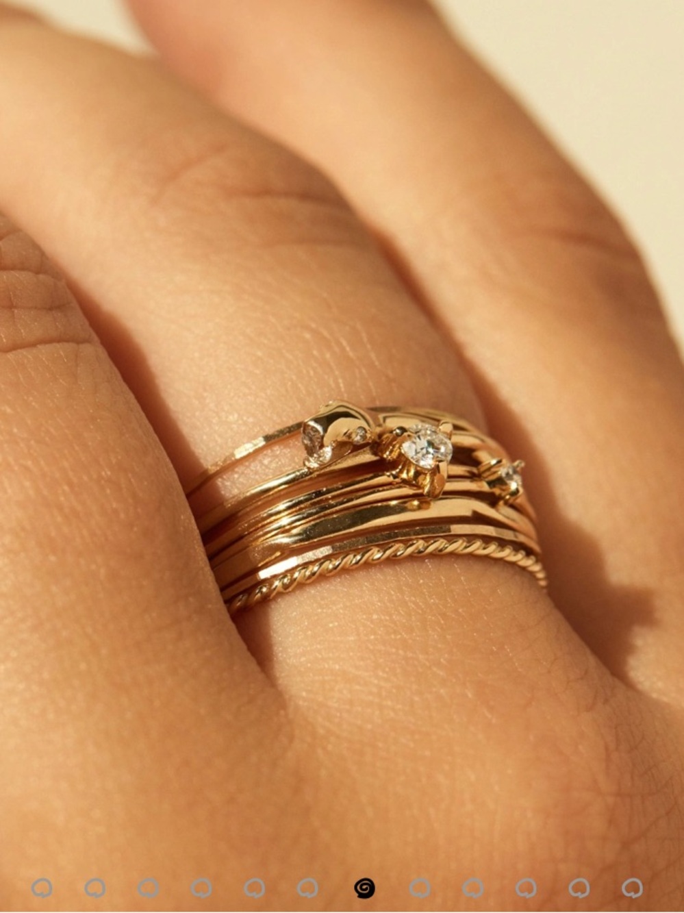 NWT Catbird Thin Gold Stacking Ring - Picture 6 of 9